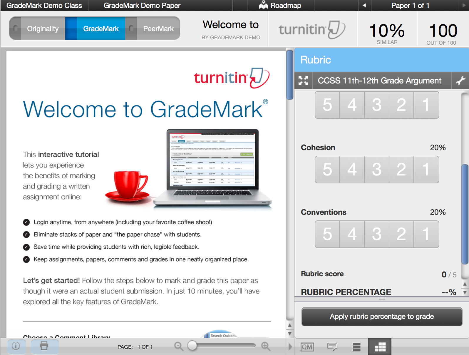 “Grademark document viewer” by Macquarie University ©2016 “Grademark document viewer” by Macquarie University ©2016